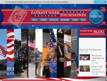 Tablet Screenshot of patriotweek.org